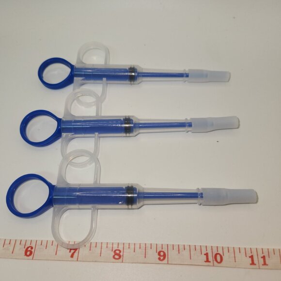 3PCS Pet Pill Shooter Plunger Popper for Small Cats Dogs Soft Tip Tablet Pusher - Picture 1 of 8